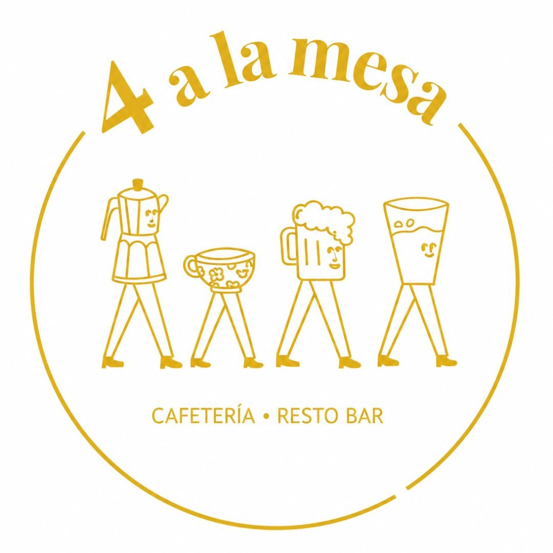 Logo de 4 a la Mesa